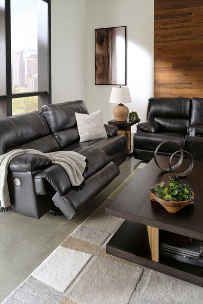 Mountainous Eclipse Power Reclining Sofa and Loveseat Set