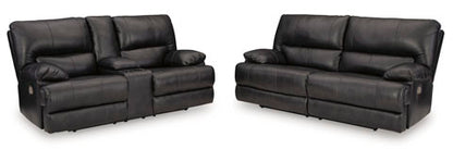Mountainous Eclipse Power Reclining Sofa and Loveseat Set