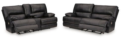 Mountainous Eclipse Power Reclining Sofa and Loveseat Set