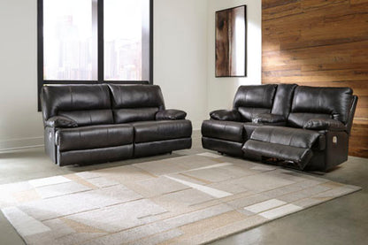 Mountainous Eclipse Power Reclining Sofa and Loveseat Set