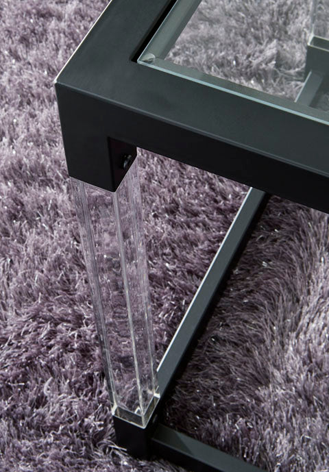 Nallynx Metallic Gray End Table