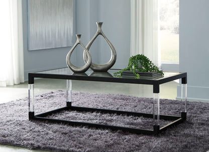Nallynx Metallic Gray Coffee Table