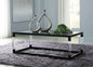 Nallynx Metallic Gray Coffee Table