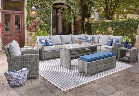 Naples Beach 4-Piece Outdoor Sectional Set