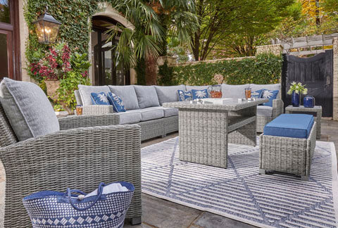 Naples Beach 4-Piece Outdoor Sectional Set