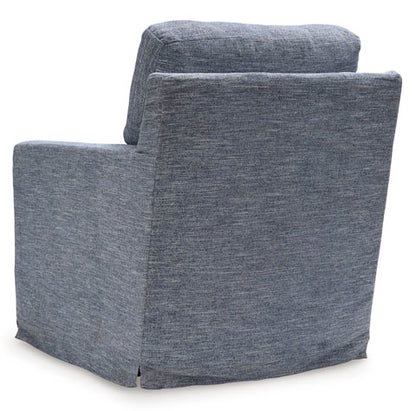 Nenana Denim Next-Gen Nuvella Swivel Glider Accent Chair