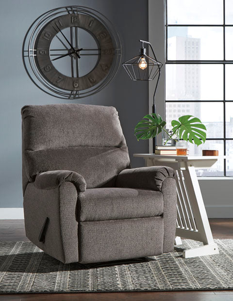 Nerviano Gray Zero Wall Recliner