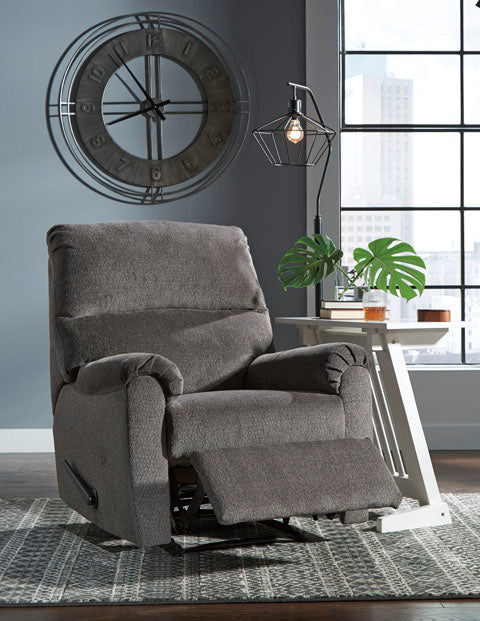 Nerviano Gray Zero Wall Recliner