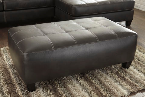 Nokomis Charcoal Oversized Accent Ottoman