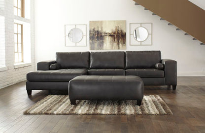 Nokomis Charcoal 2-Piece Sectional with Chaise