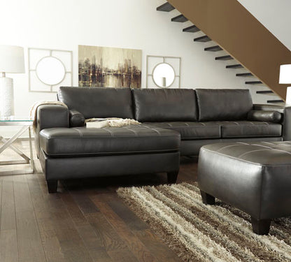 Nokomis Charcoal 2-Piece Sectional with Chaise