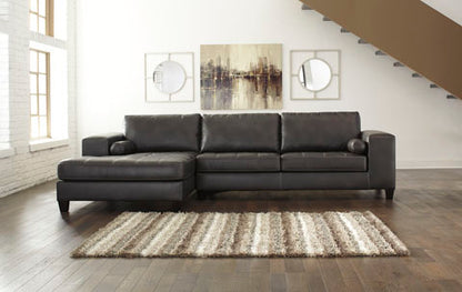 Nokomis Charcoal 2-Piece Sectional with Chaise