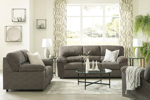 Norlou Flannel Sofa and Loveseat Set