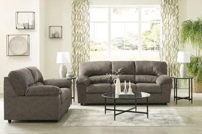 Norlou Flannel Sofa and Loveseat Set