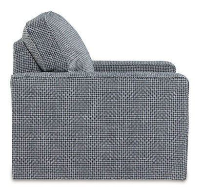 Olwenburg Denim Swivel Accent Chair