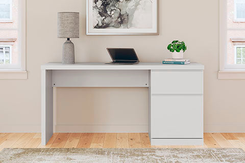 Onita White Home Office Desk