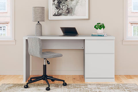 Onita White Home Office Desk