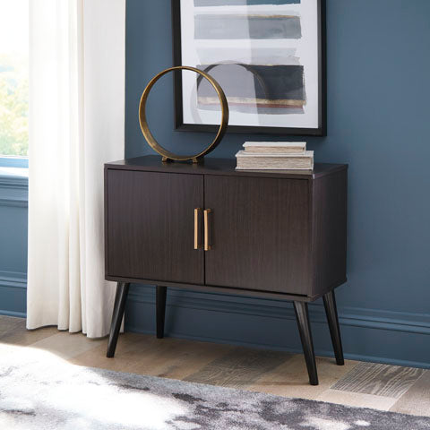 Orinfield Dark Brown Accent Cabinet