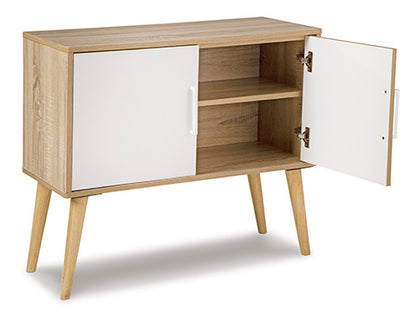 Orinfield Light Brown Accent Cabinet