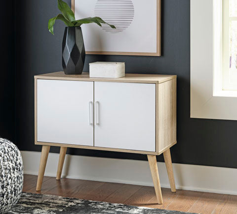 Orinfield Light Brown Accent Cabinet