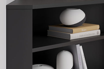 Otaska Black Home Office Corner Bookcase