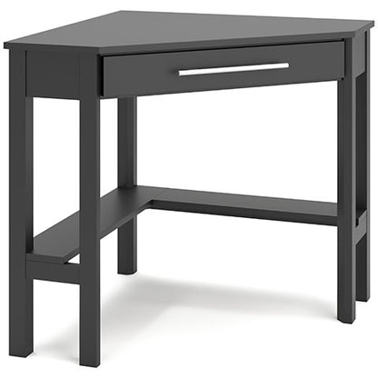 Otaska Black Home Office Corner Desk
