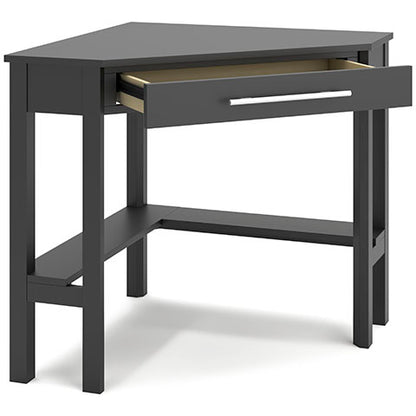 Otaska Black Home Office Corner Desk