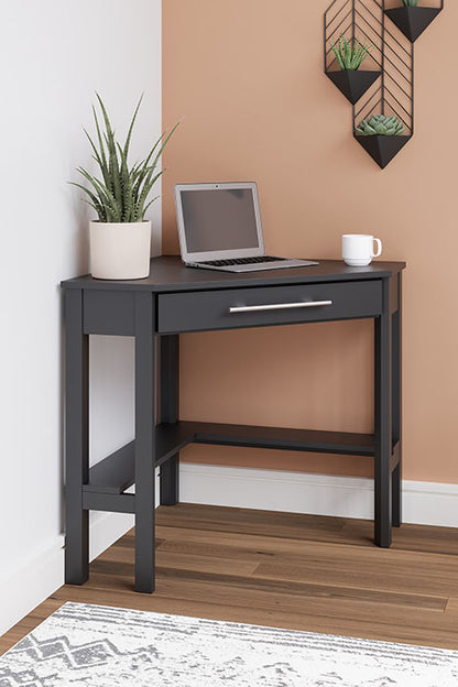 Otaska Black Home Office Corner Desk