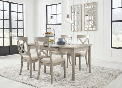 Parellen Gray 5-pc Dining Table Set
