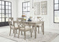 Parellen Gray 5-pc Dining Table Set