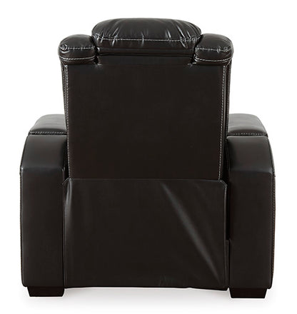 Party Time Midnight Power Recliner