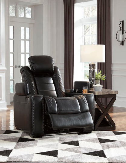 Party Time Midnight Power Recliner