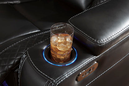 Party Time Midnight Power Reclining Sofa