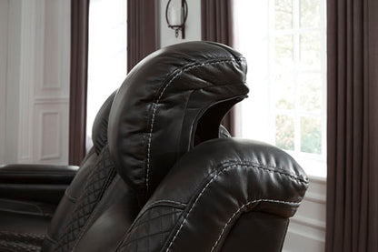 Party Time Midnight Power Reclining Sofa & Loveseat Set