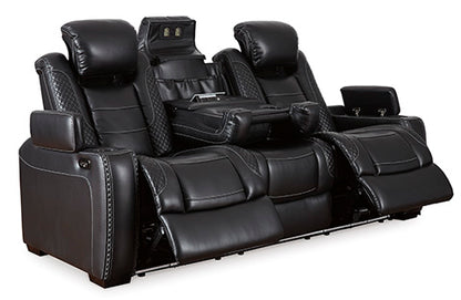 Party Time Midnight Power Reclining Sofa