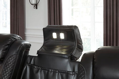 Party Time Midnight Power Reclining Sofa