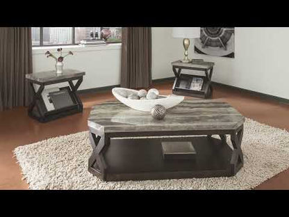 Radilyn Grayish Brown Coffee and End Tables