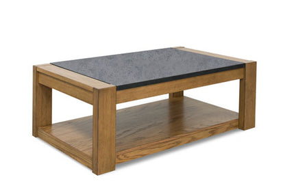 Quentina Light Brown/Black Lift-Top Coffee Table