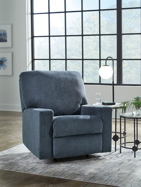 Rannis Navy Rocker Recliner