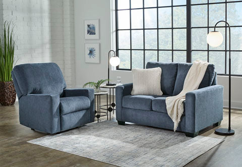 Rannis Navy Twin Sofa Sleeper