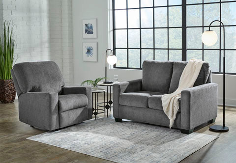 Rannis Pewter Twin Sofa Sleeper