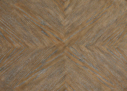 Realyn White and Brown Chairside End Table