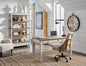 Realyn White & Brown Home Office Lift Top Desk