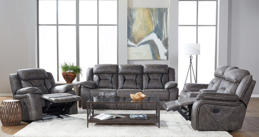 Remington Bay Manual Reclining Sofa and Loveseat Set