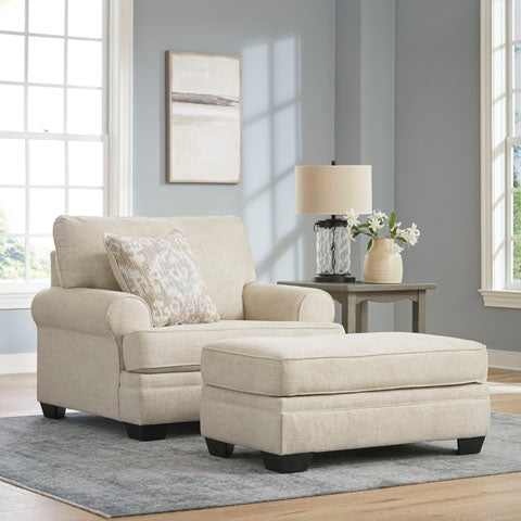 Rilynn Linen Ottoman