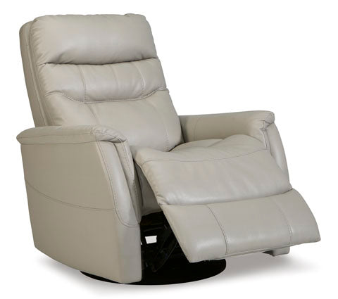 Riptyme Dove Gray Swivel Glider Recliner