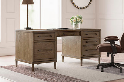 Roanhowe Brown Home Office Desk
