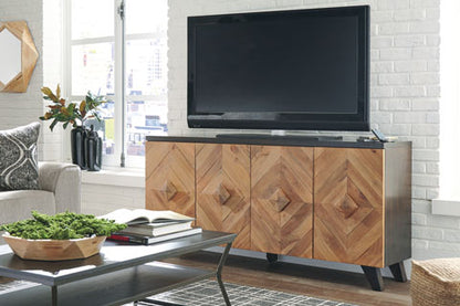 Robin Ridge Two-Tone Brown Accent Cabinet