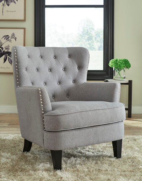 Romansque Light Gray Accent Chair