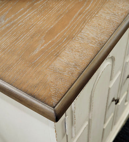 Roranville Antique White Accent Cabinet